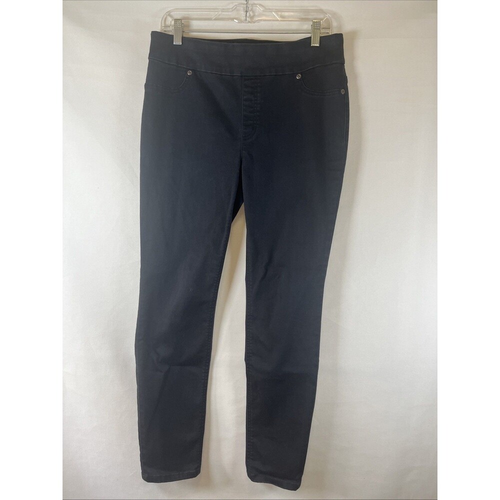 Chico's Perfect Stretch Black Pull On Denim Jeggings 1 / US 8